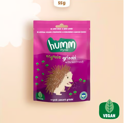 Humm OrganicOrganik Vegan Pancarlı Grissini - 55g